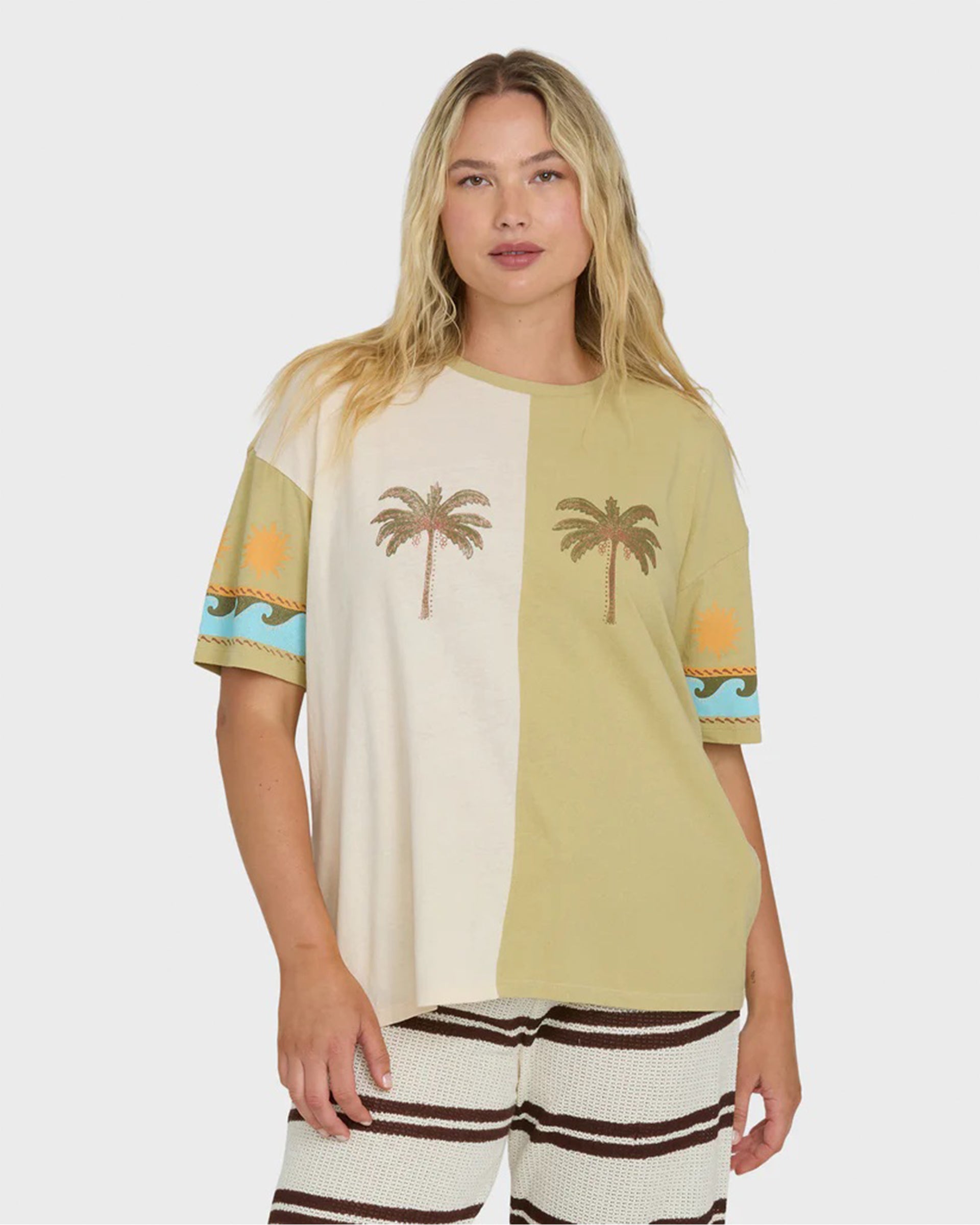 Split Palm S/S T-Shirt - White Cap – Jack's Surfboards