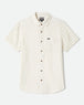Brixton Charter Slub S/S Shirt - Off White Micro Geo