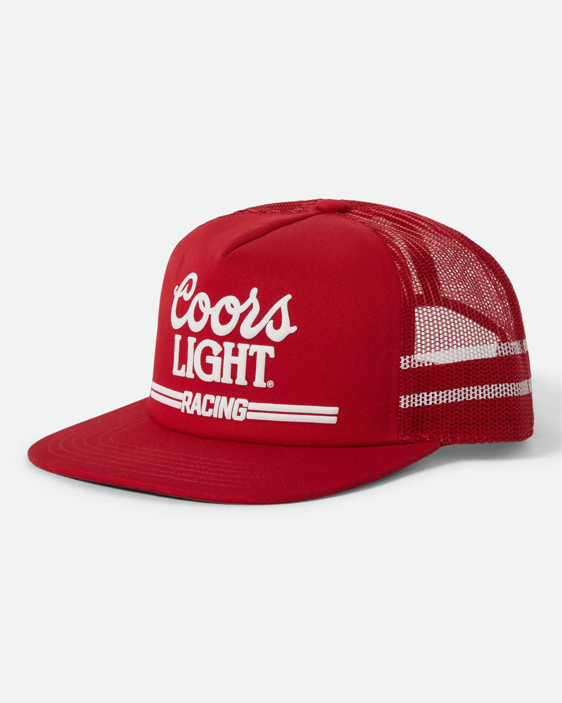 Casquette Trucker Vintage Coors Beer Années 80 - Rouge Et Blanc, Mousse 3/4, Dos Maille
