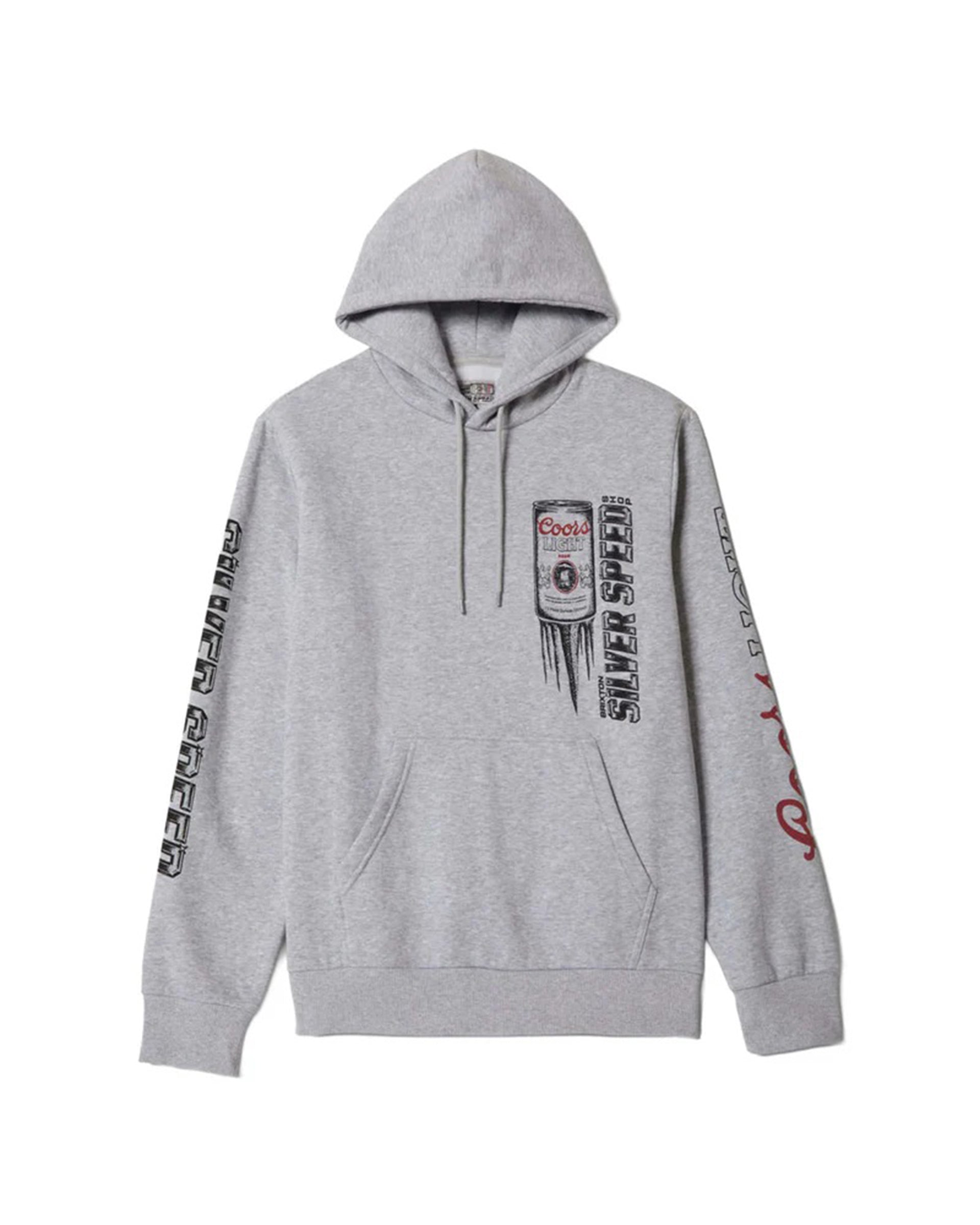 Brixton x Coors Silver Speed P/O Hoodie - Heather Grey – Jack's
