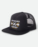 Brixton Danton Netplus Trucker Hat - Black/Black