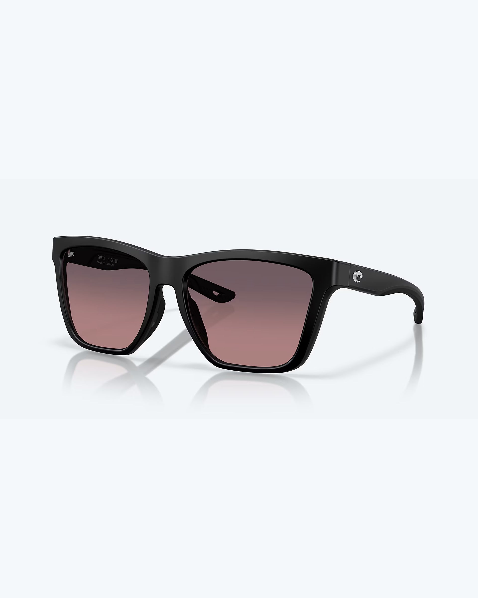 Panga II Polarized Sunglasses Matte Black Rose Gradient