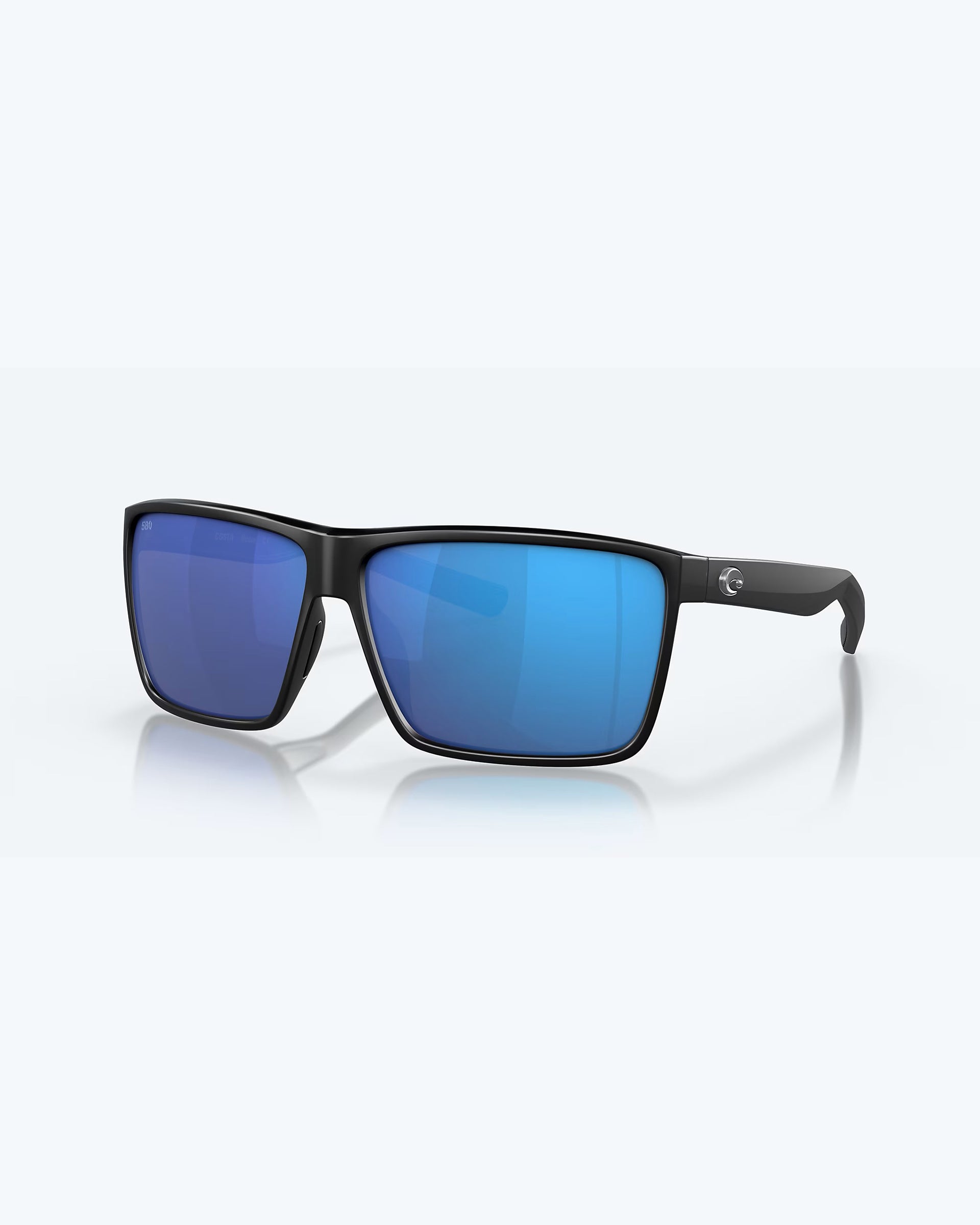 Rincon Polarized Sunglasses Matte Black Blue Mirror – Jack's