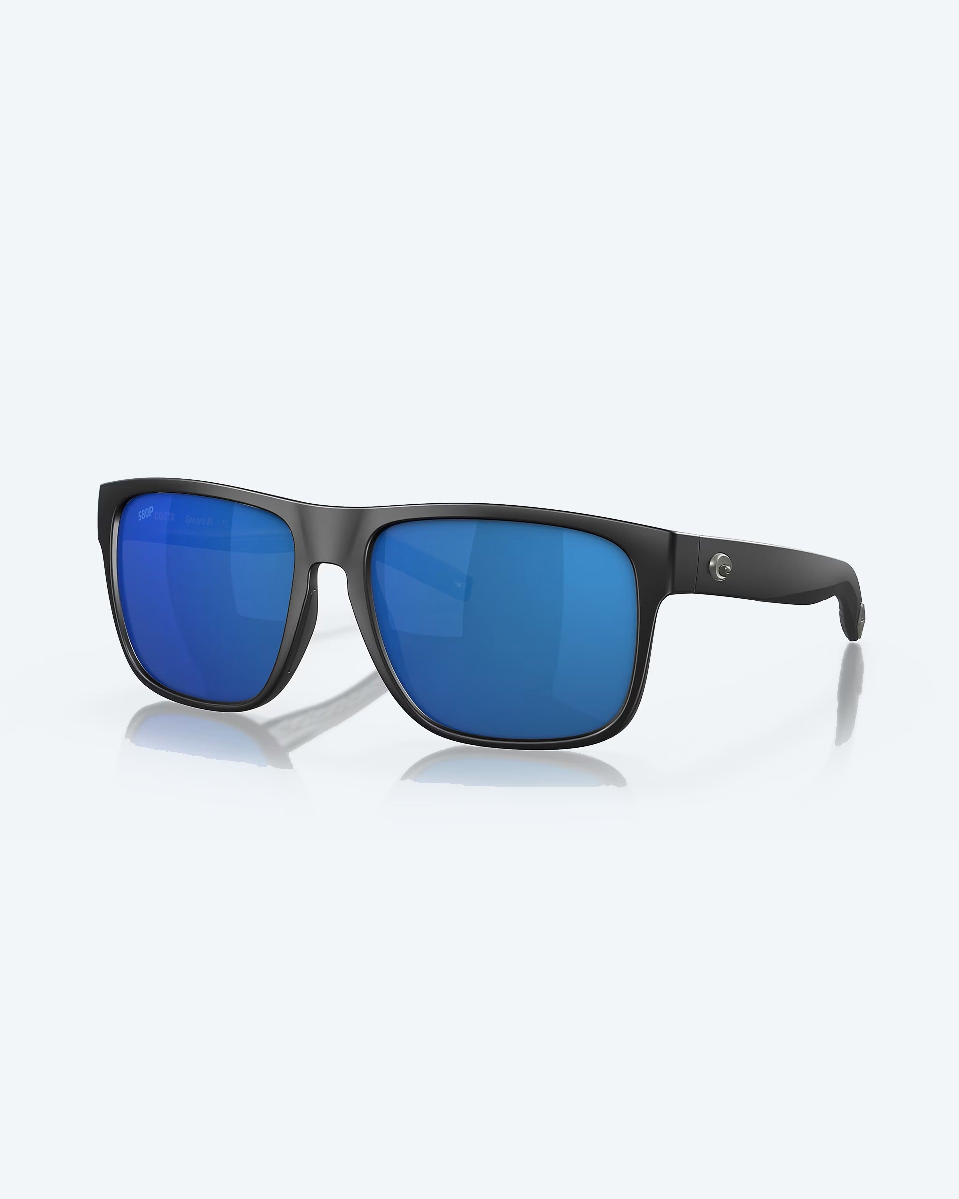 Spearo XL Polarized Sunglasses - Matte Black/ Blue Mirror – Jack's