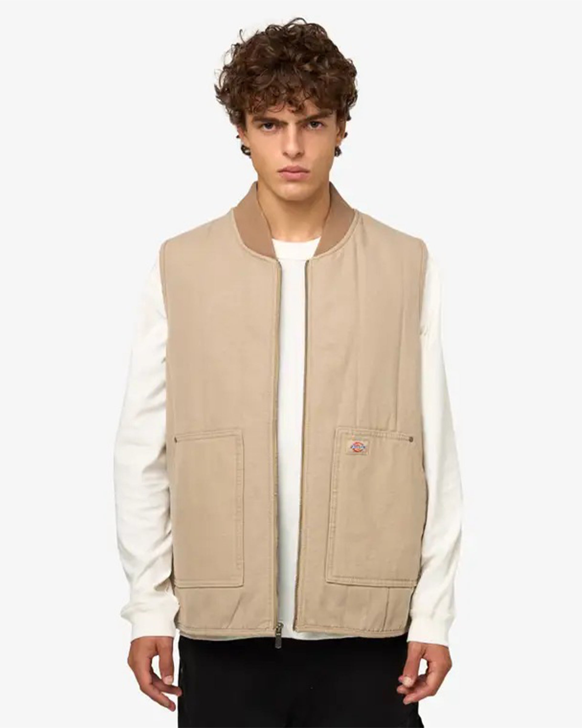 Quilted Vest - Beige – Jack's Surfboards