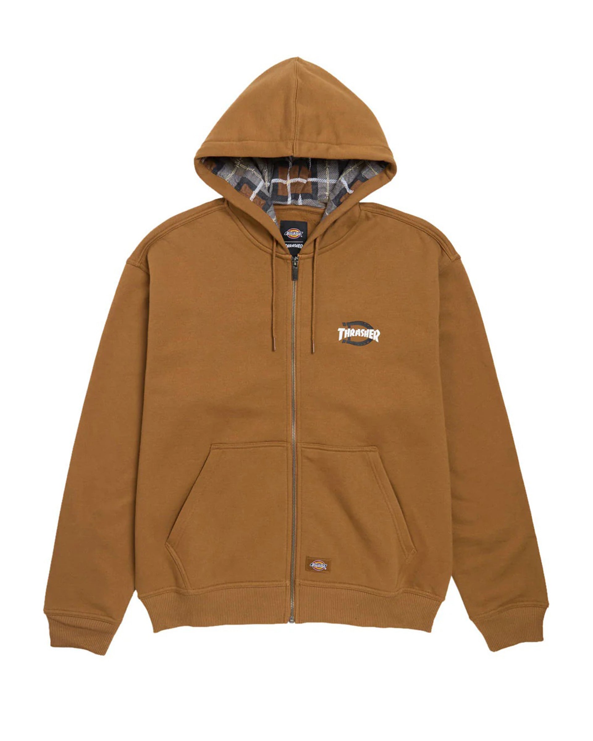 Dickies x Thrasher Zip Up Hoodie Brown Duck – Jack's Surfboards