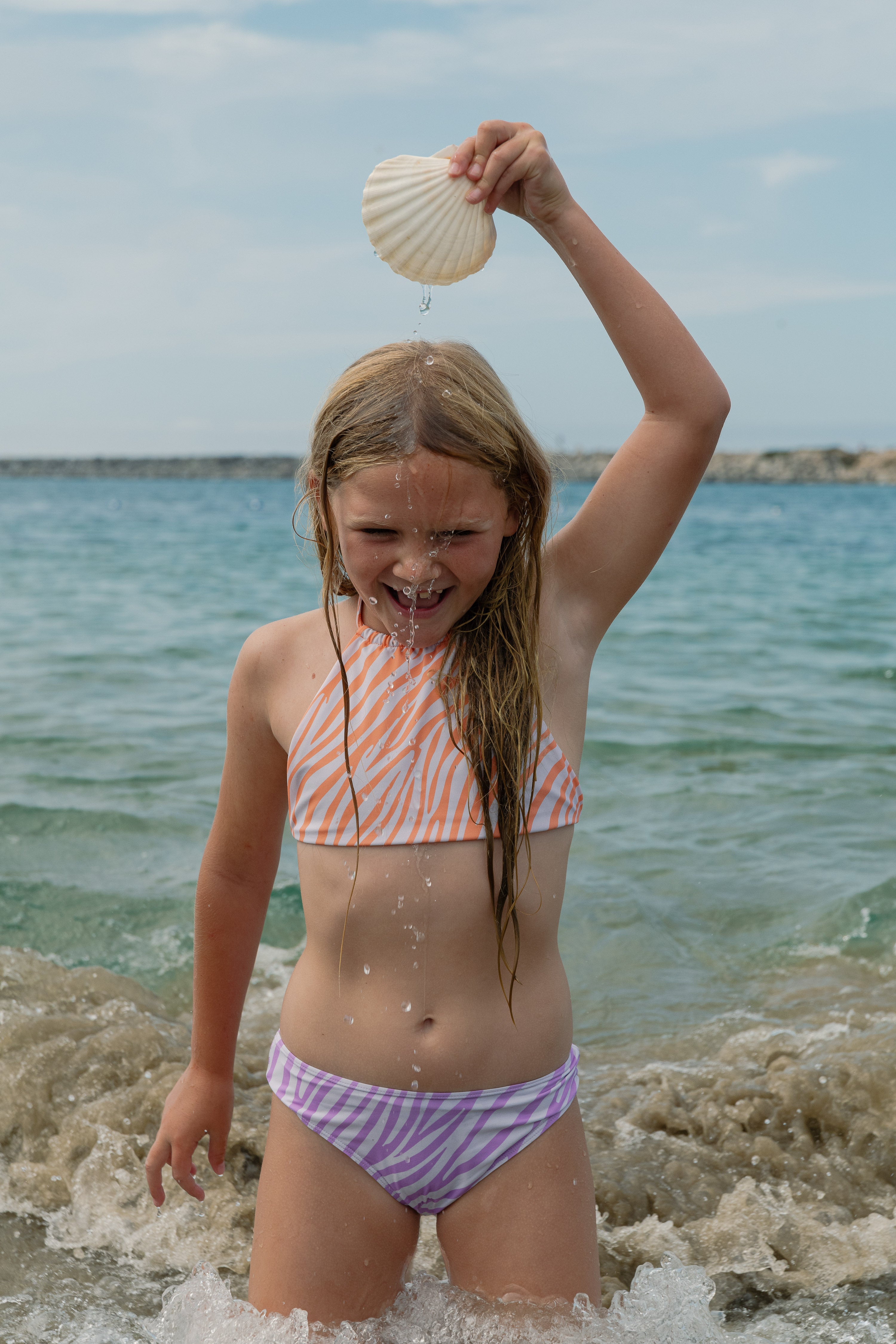 8-16) Girl's Coco Swim Set - Zebra – Jack's Surfboards