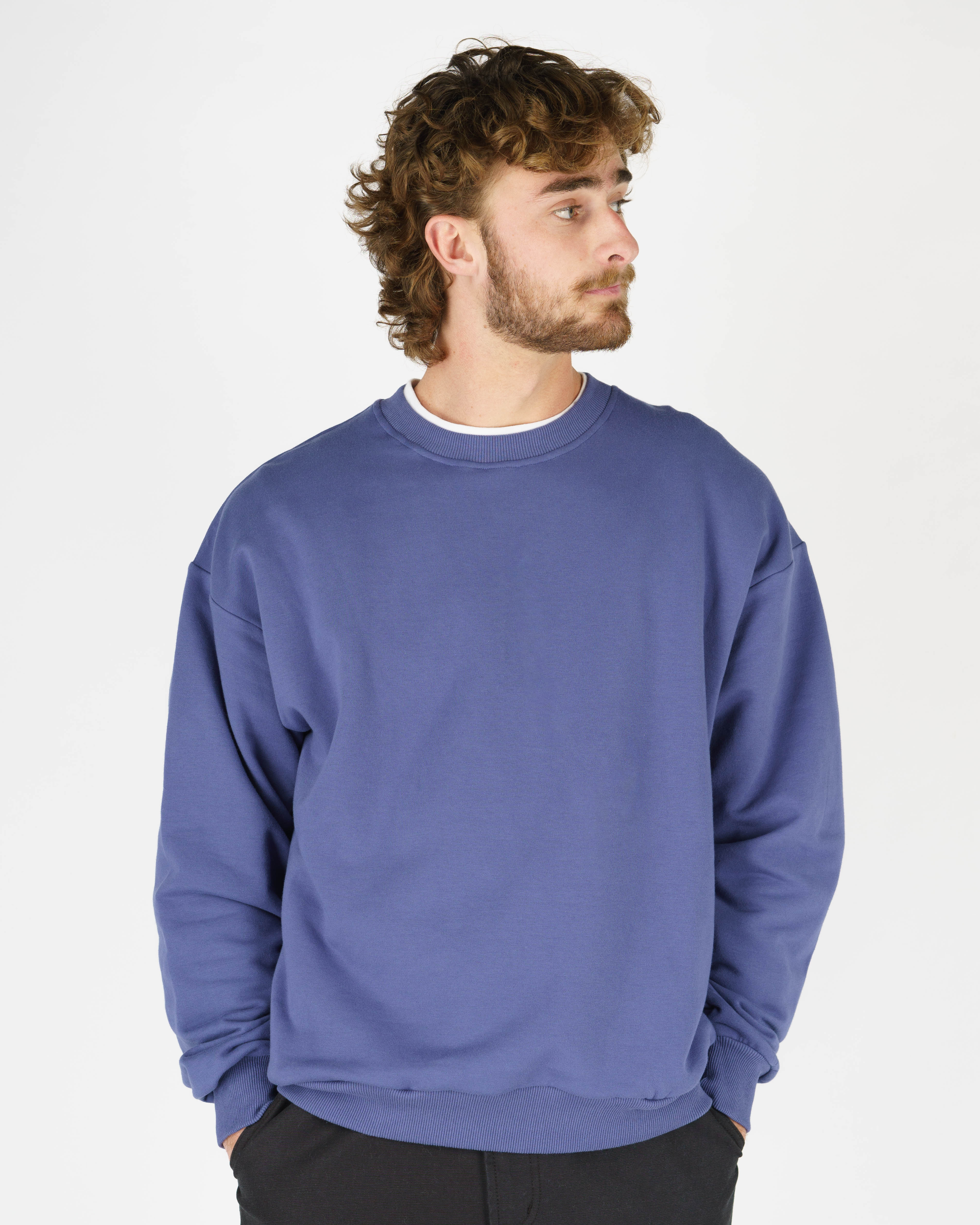Dandy Fleece Crewneck - Blue – Jack's Surfboards
