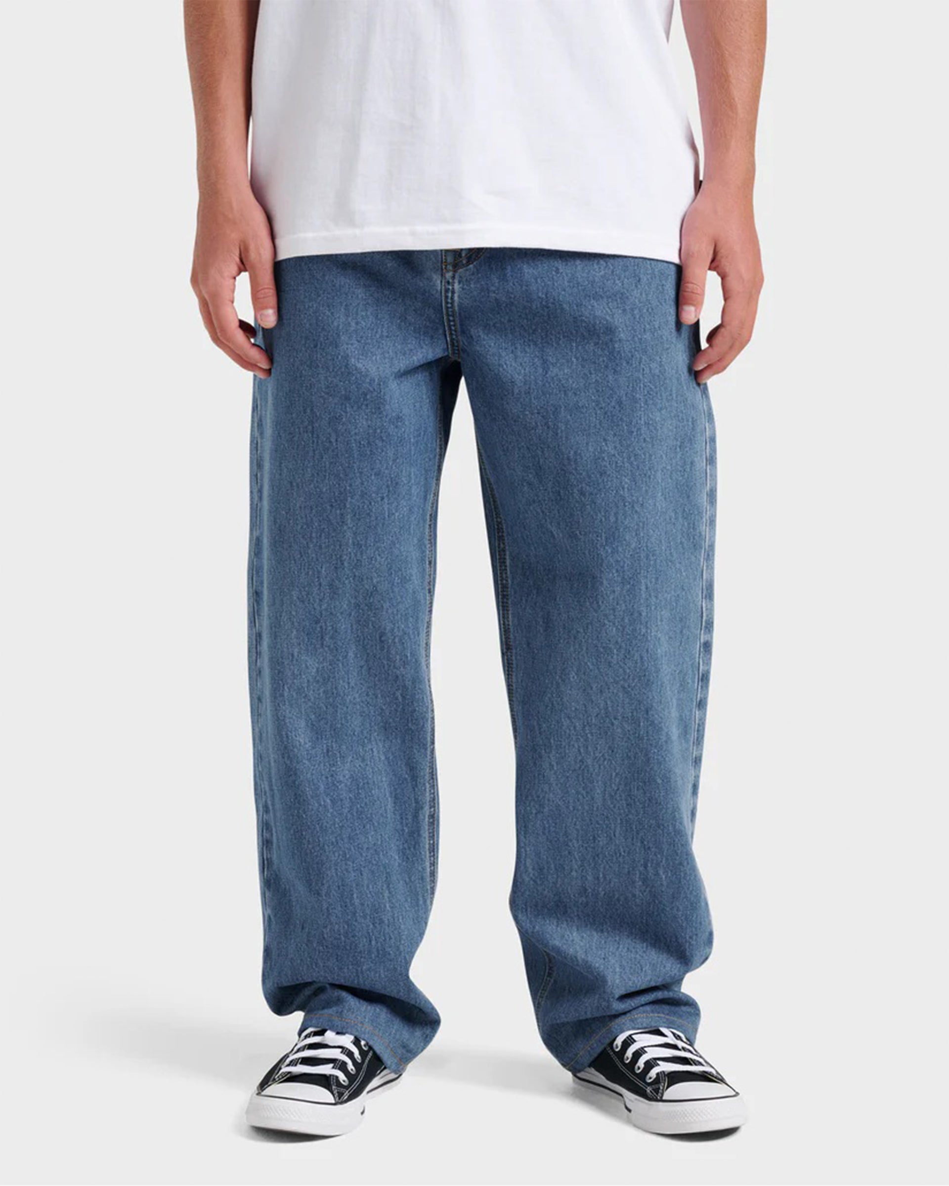 Baggy Denim Pants - Medium Indigo – Jack's Surfboards