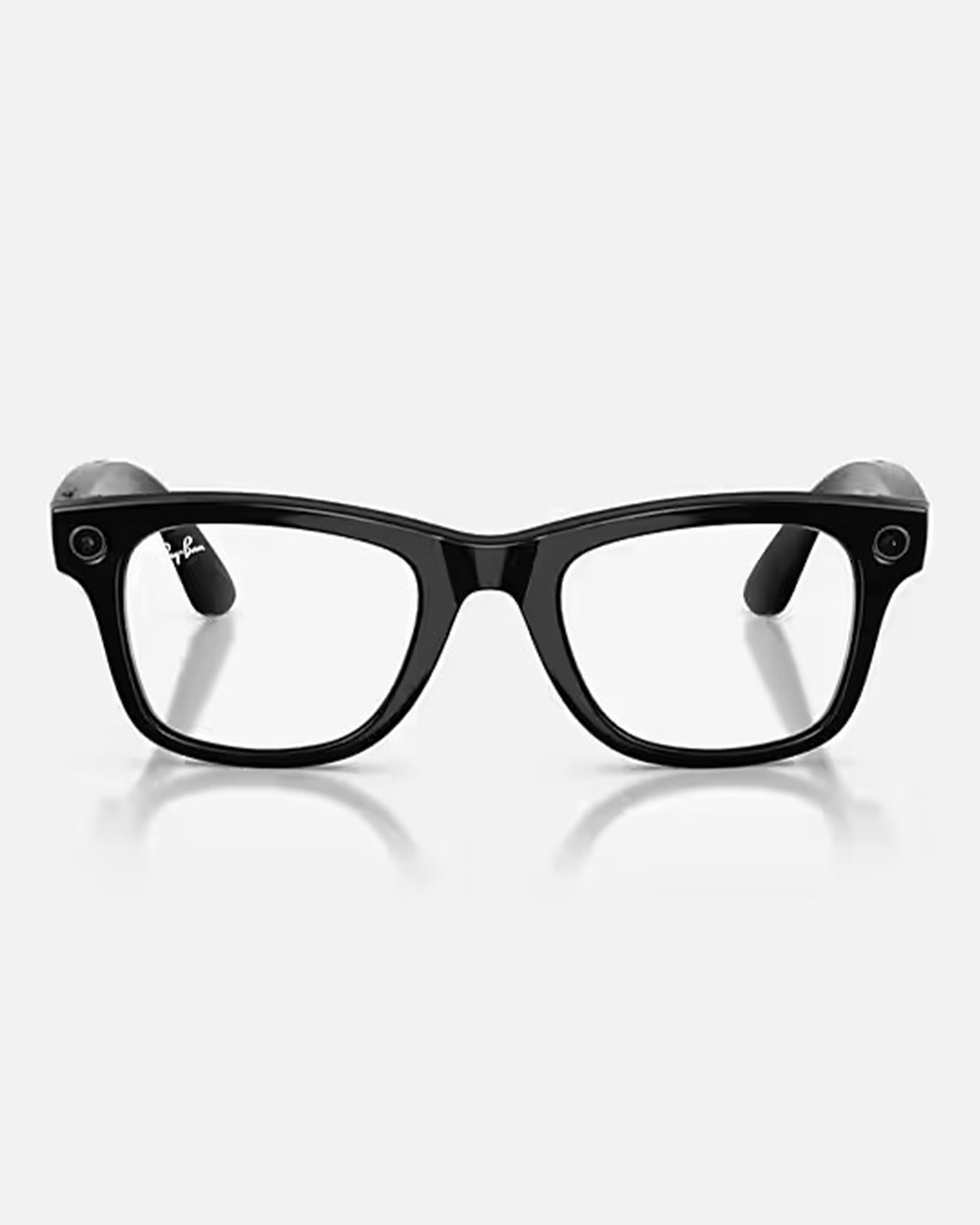 Meta Wayfarer Gen 2 Sunglasses - Shiny Black/Clear Graphite Green