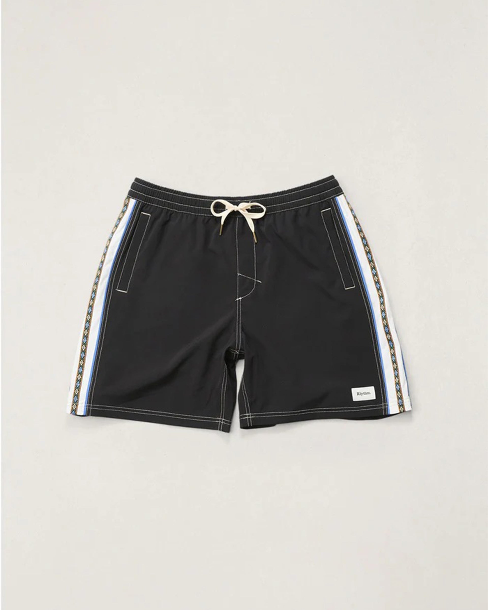 Panel Stripe Beach Short - Black – Jack's Surfboards