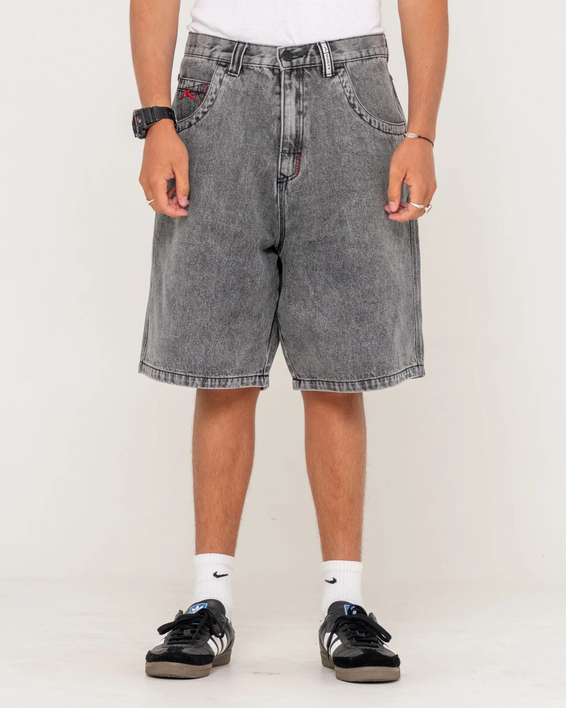 Stitch Up Jort - Washed Black – Jack's Surfboards