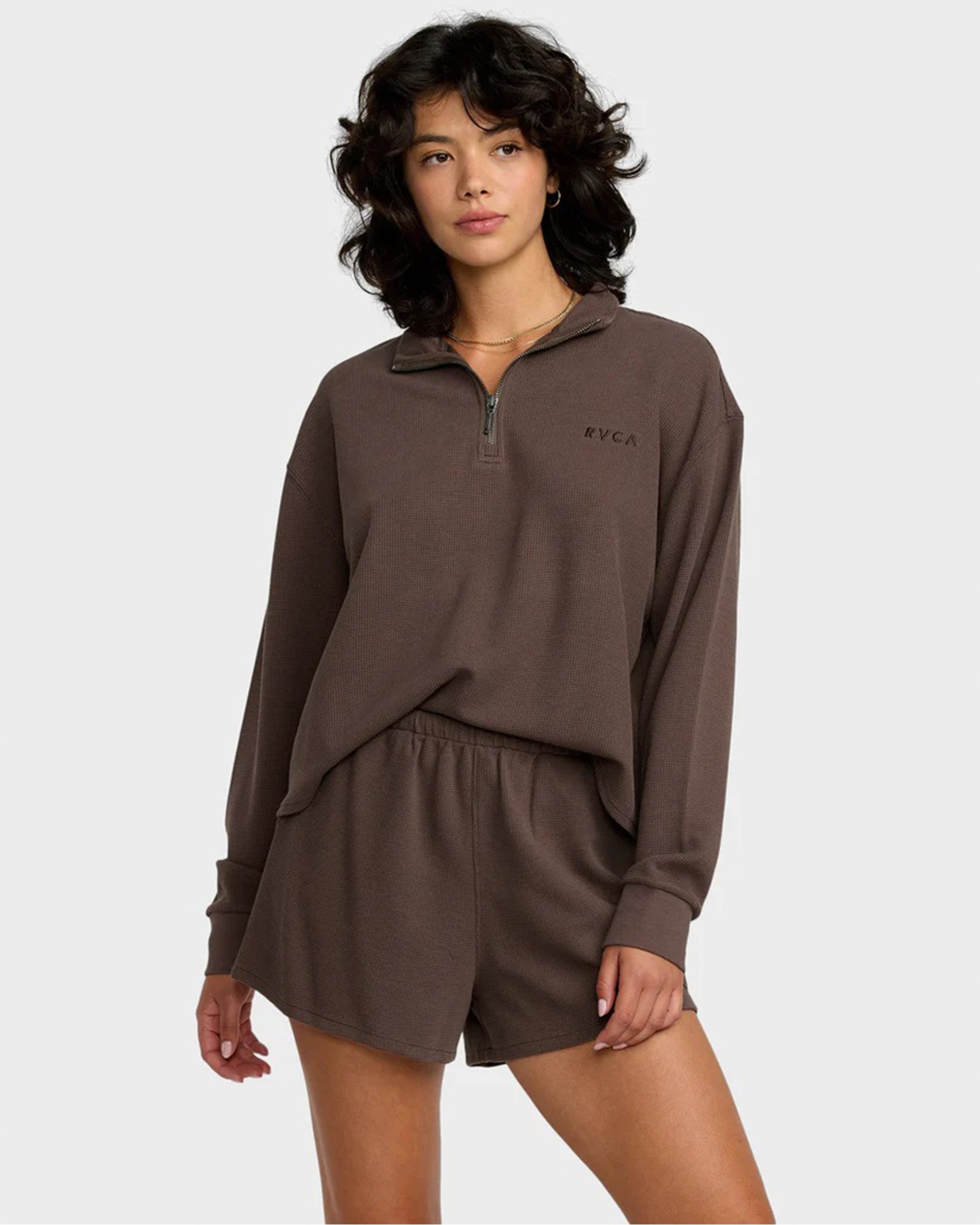 Glory Waffle Elastic Waist Shorts - Brown Bear – Jack's Surfboards