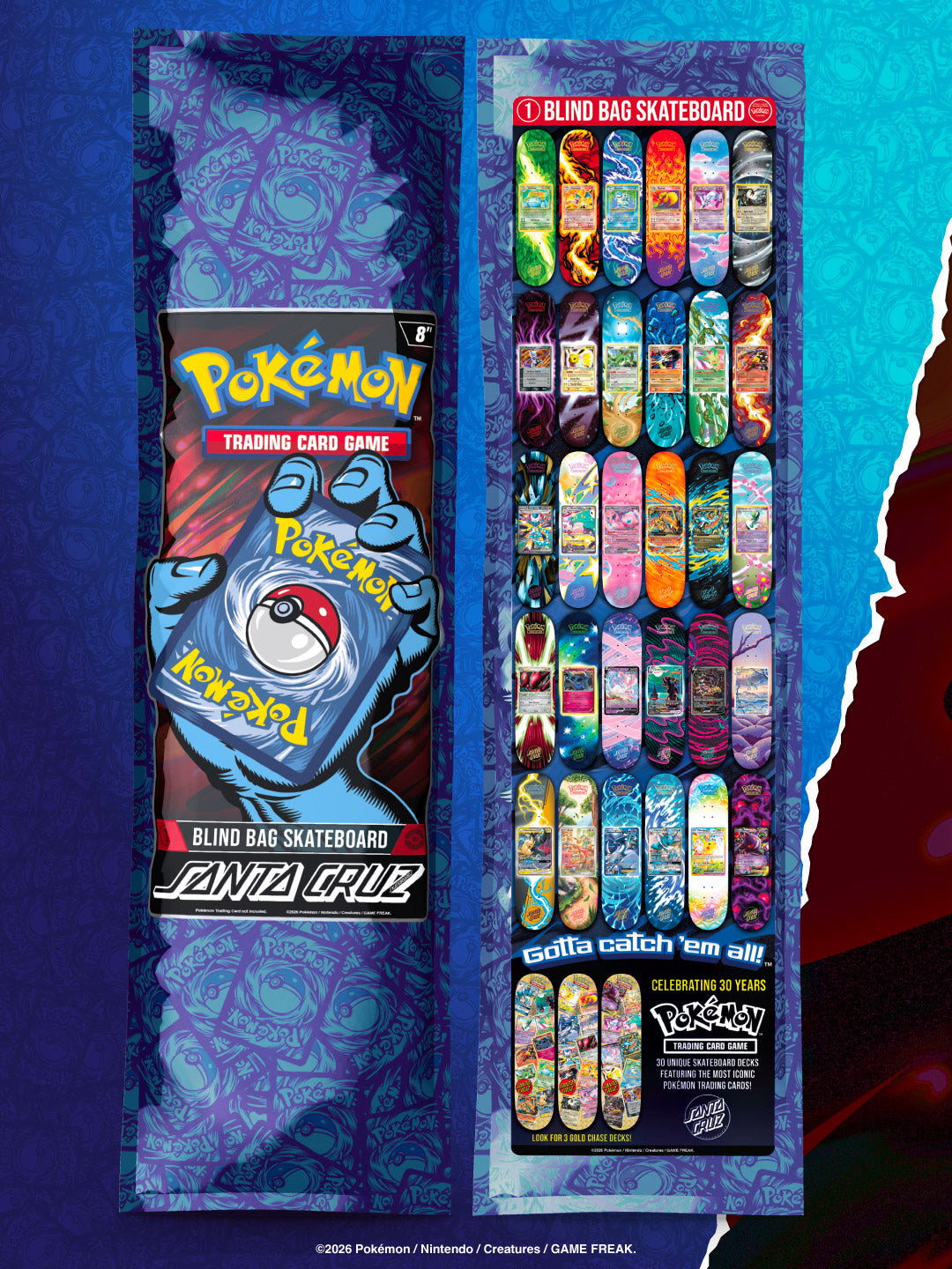 Santa Cruz x Pokemon Blind Bag Deck (2026) – Jack's Surfboards