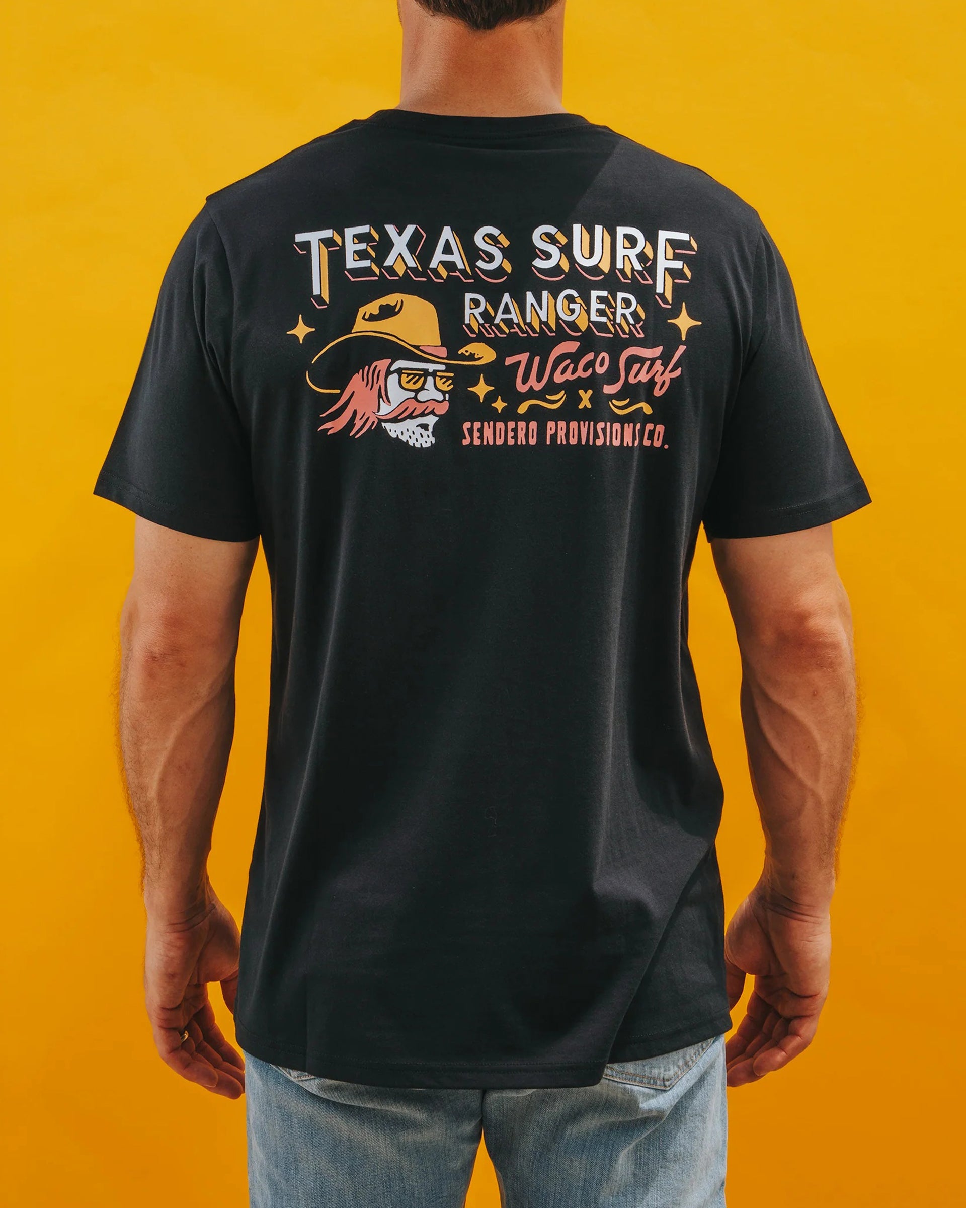 Sendero x Waco Surf Texas Surf Ranger S/S T-Shirt - Black – Jack's