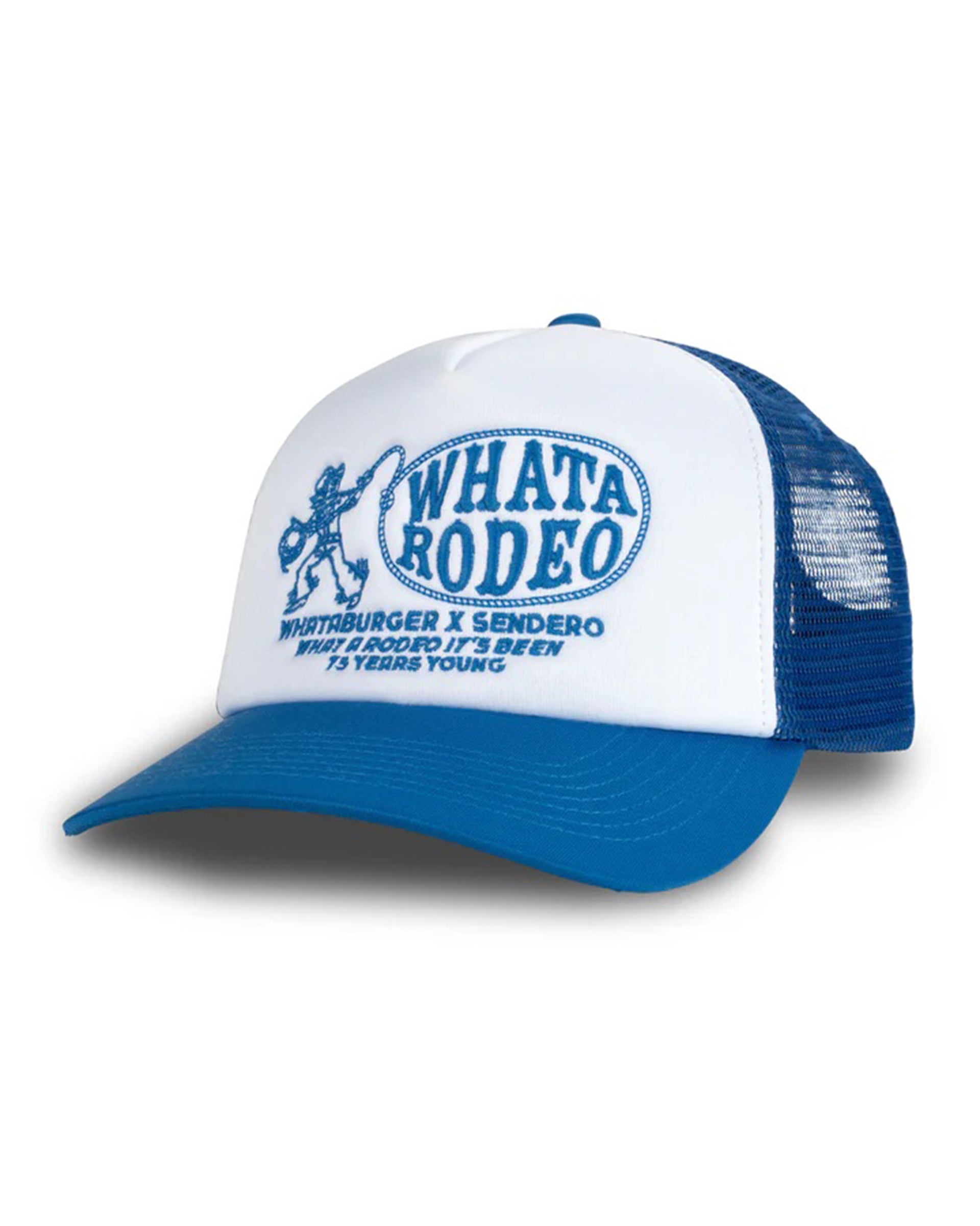 Whataburger x Sendero Ropin' Hat - White/Blue – Jack's Surfboards
