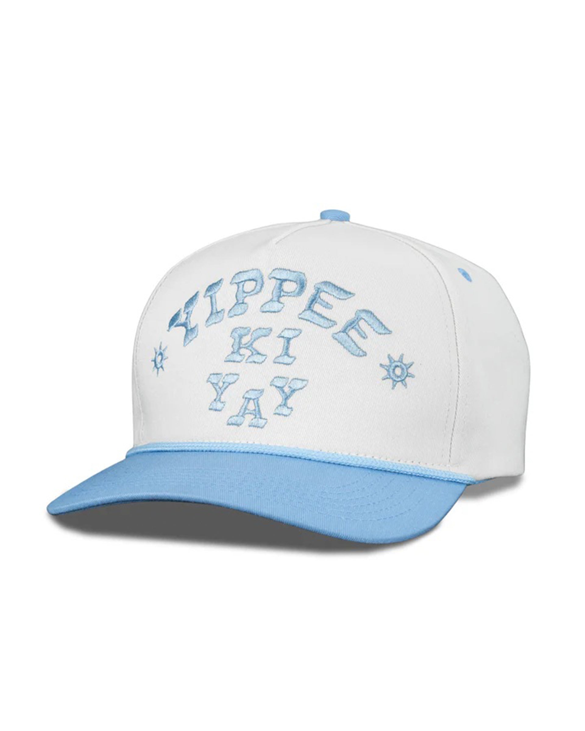 Yippee Ki Yay Hat - Cream/Light Blue – Jack's Surfboards