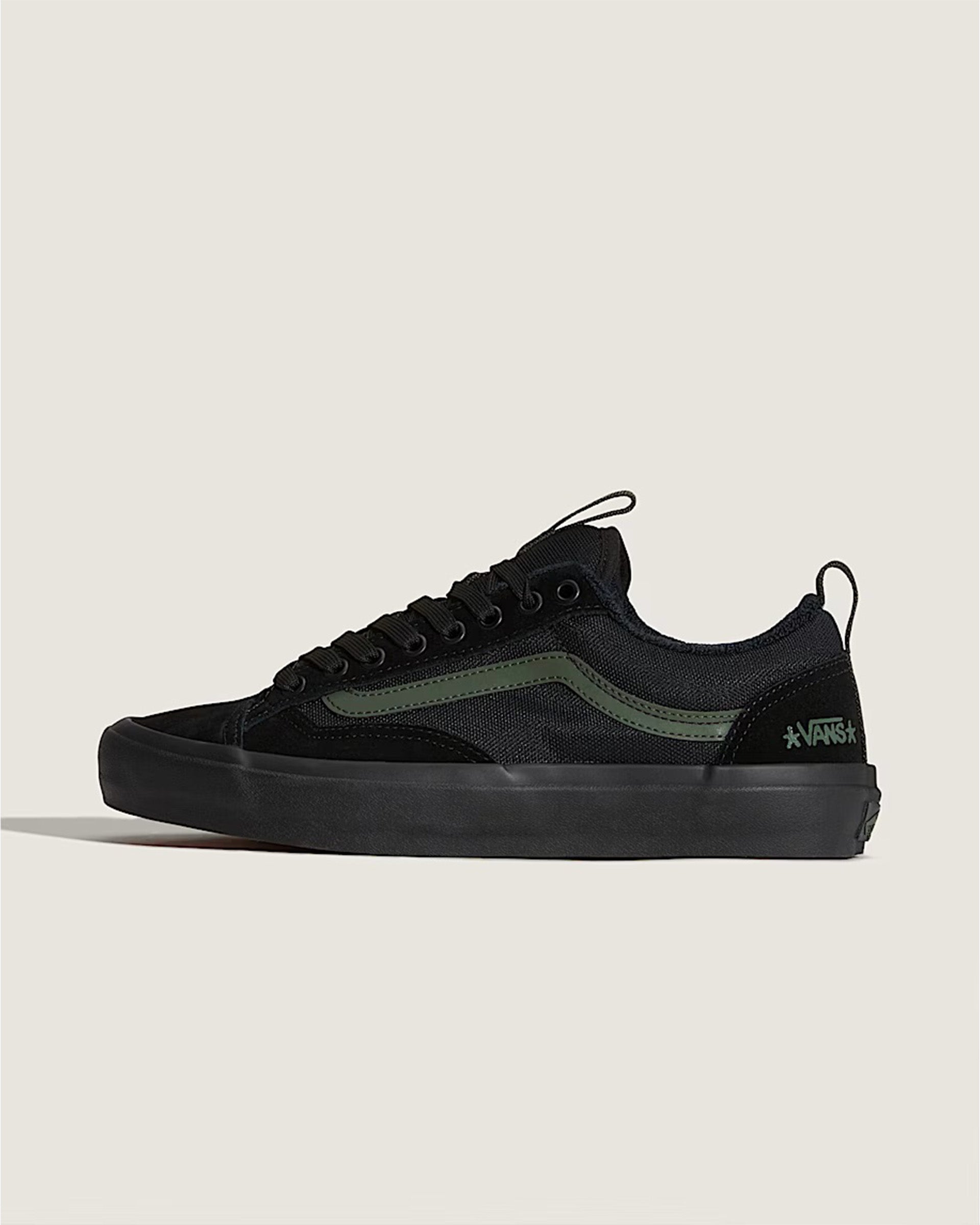 Skate Old Skool 36+ Shoe by Atiba Jefferson - Black/Dark Green