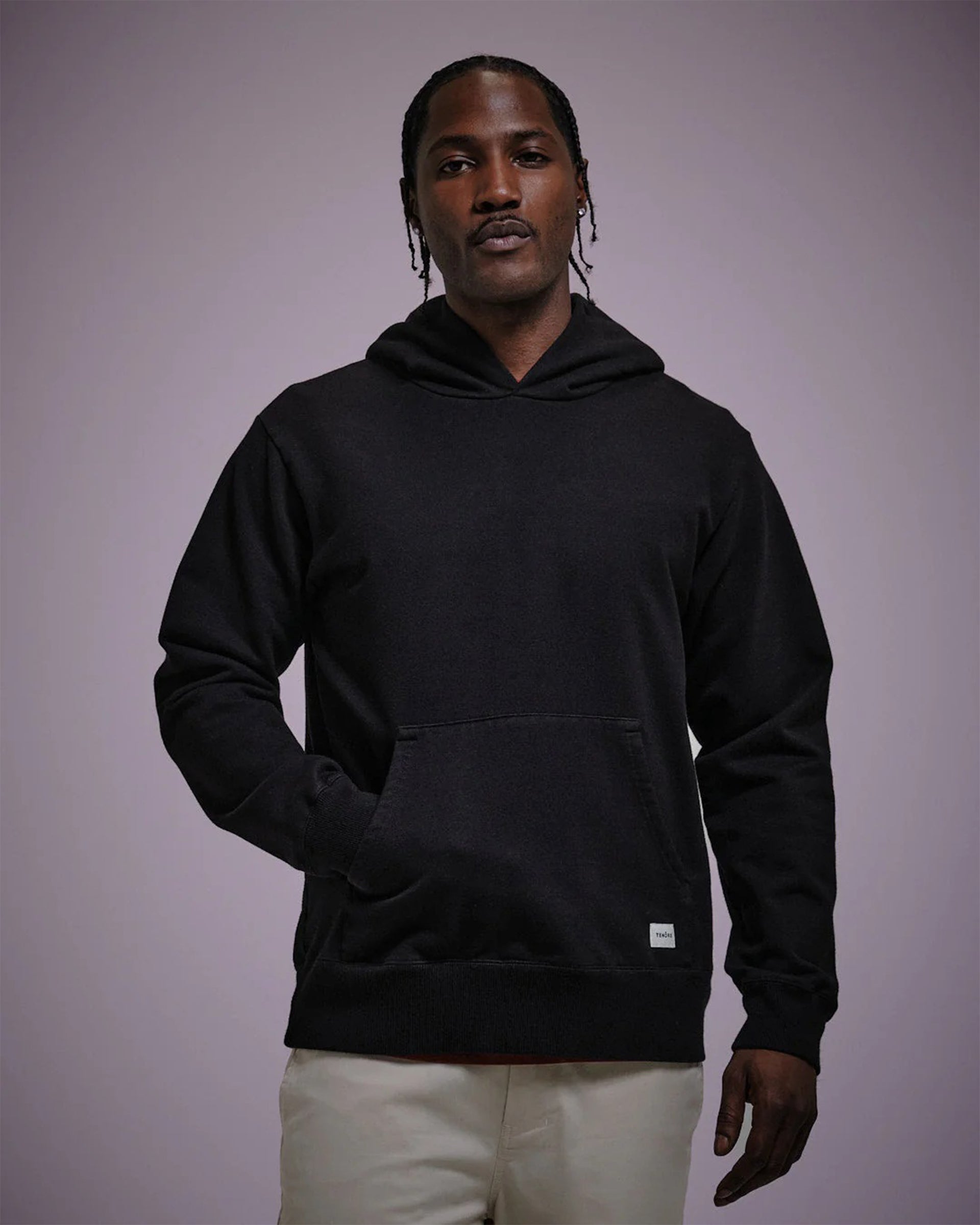 Woven Label Fleece Hoodie - Black – Jack's Surfboards