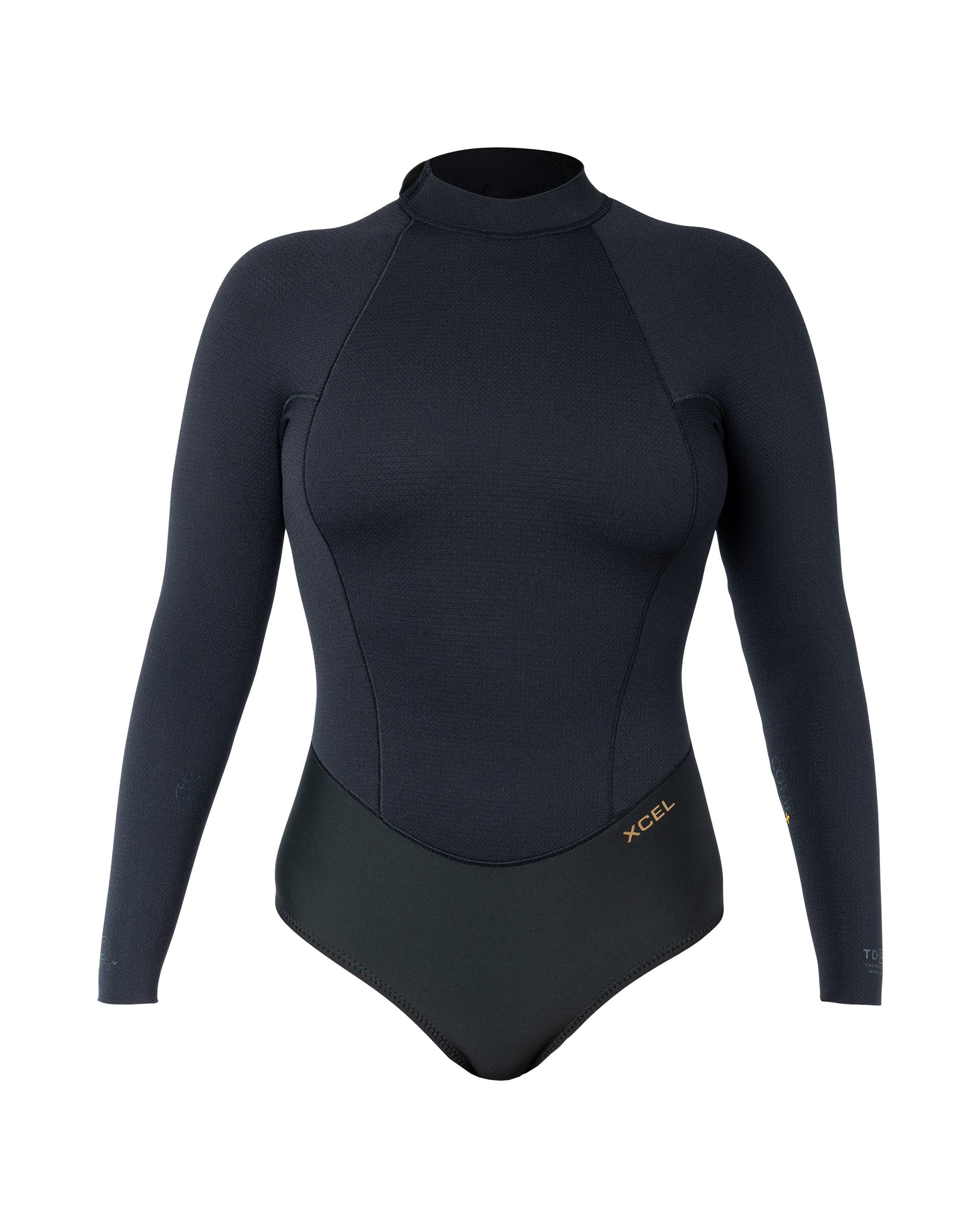 Women's Comp+ Long Sleeve Back Zip Springsuit 2/1.5MM - Black