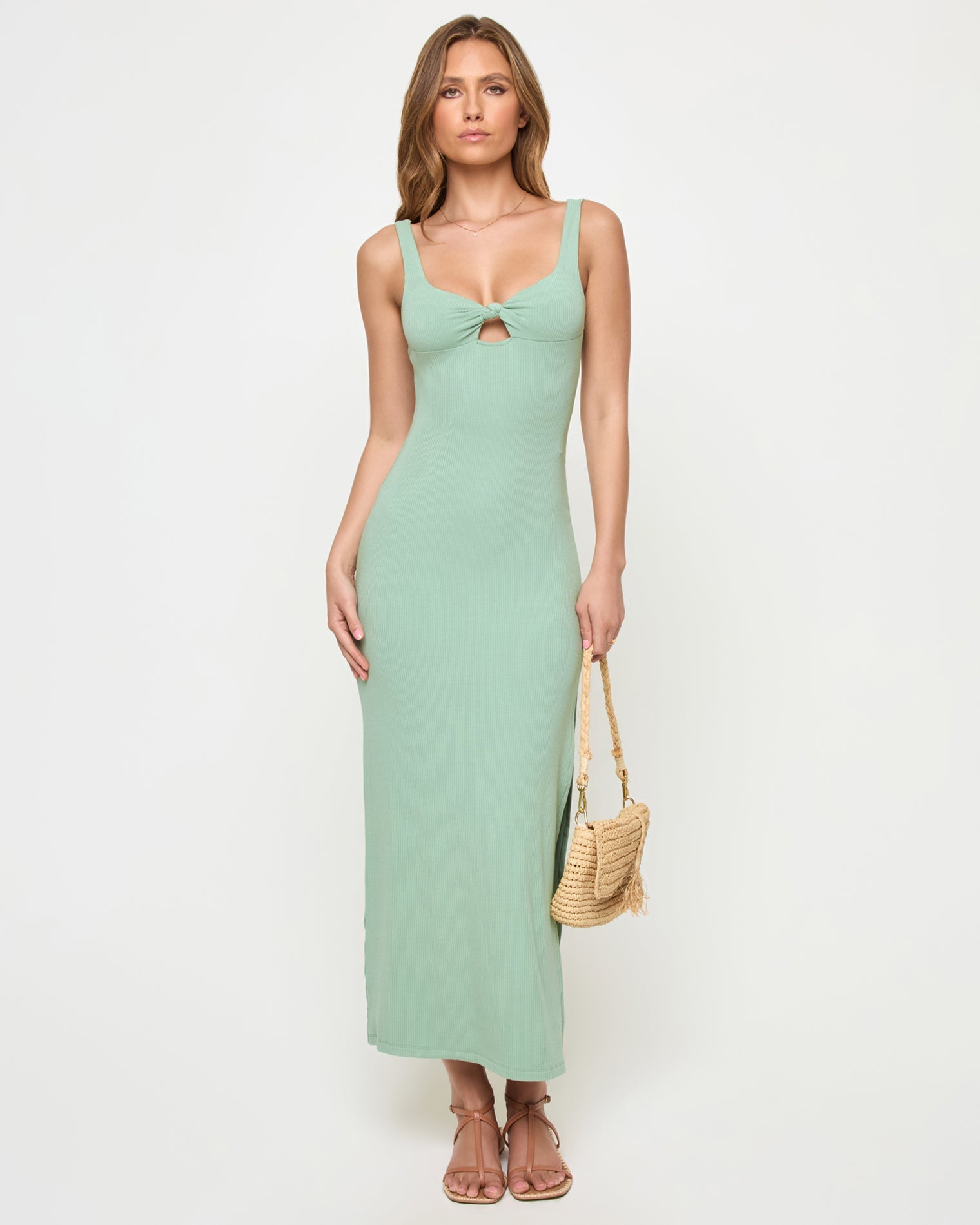 plus size midi floral dress Wholesale MOQ6 Honey Plus Size Floral Surplice Neck Midi Dress