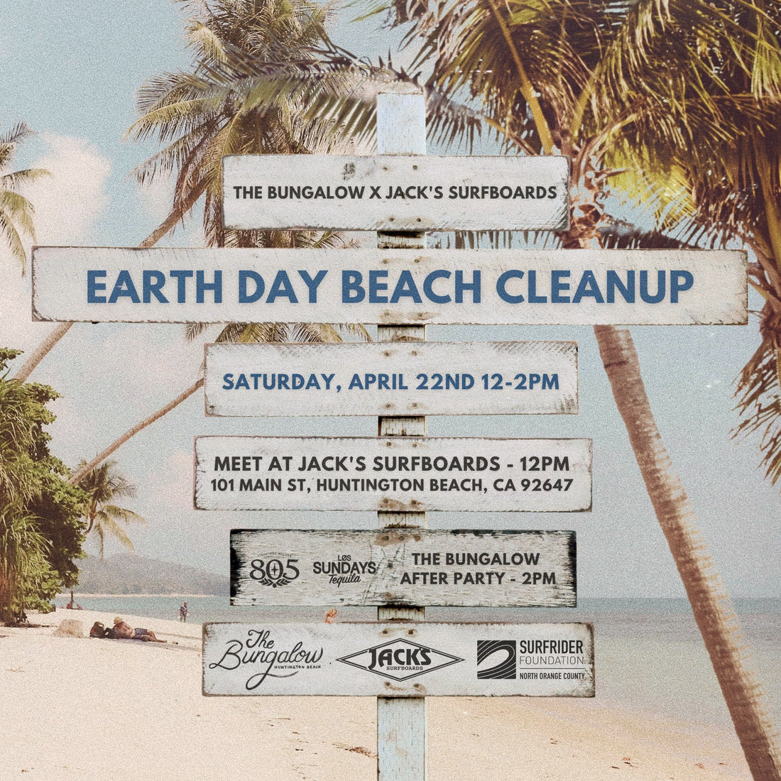 Earth Day Beach Cleanup with The Bungalow