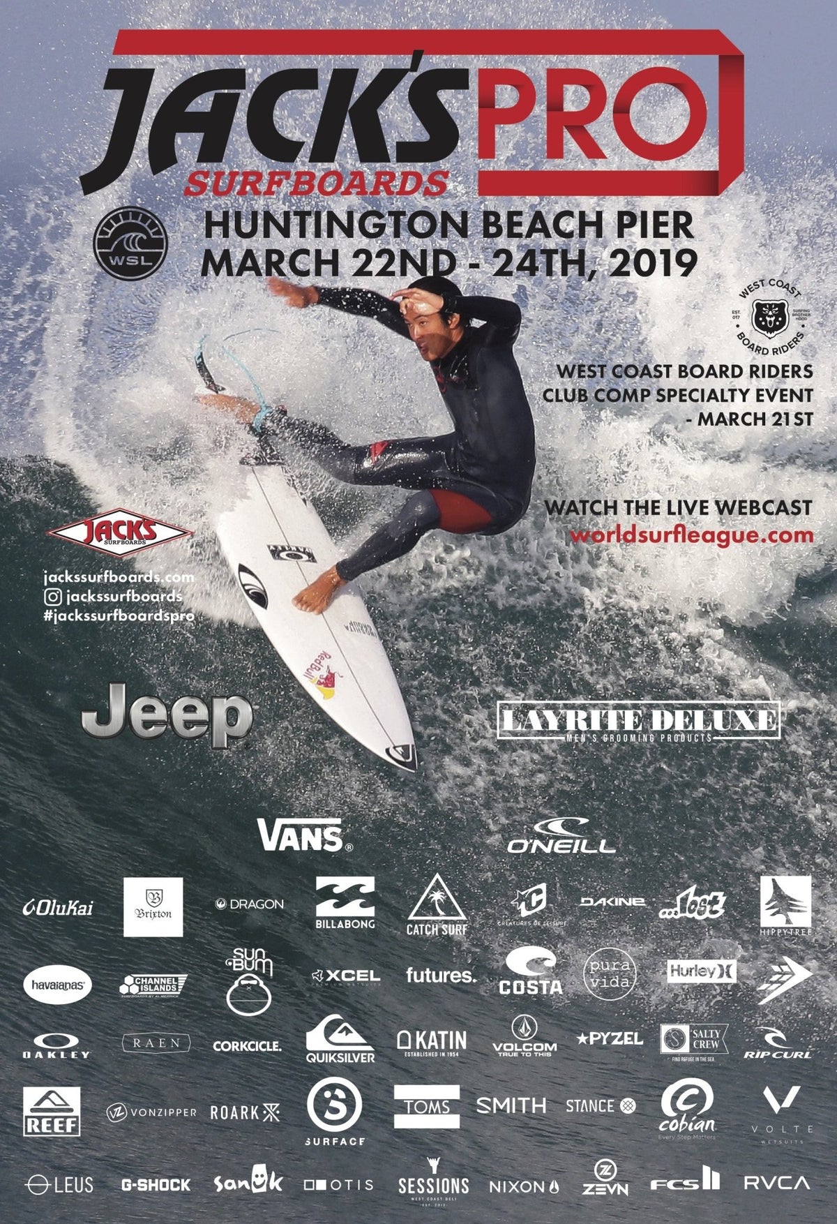Jack's Surfboards Pro Huntington Beach March 2224, 2019