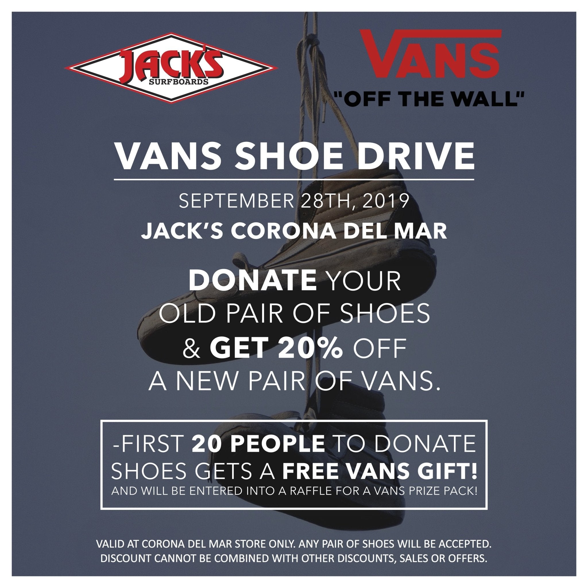 Vans Shoe Drive | Jack's Surfboards