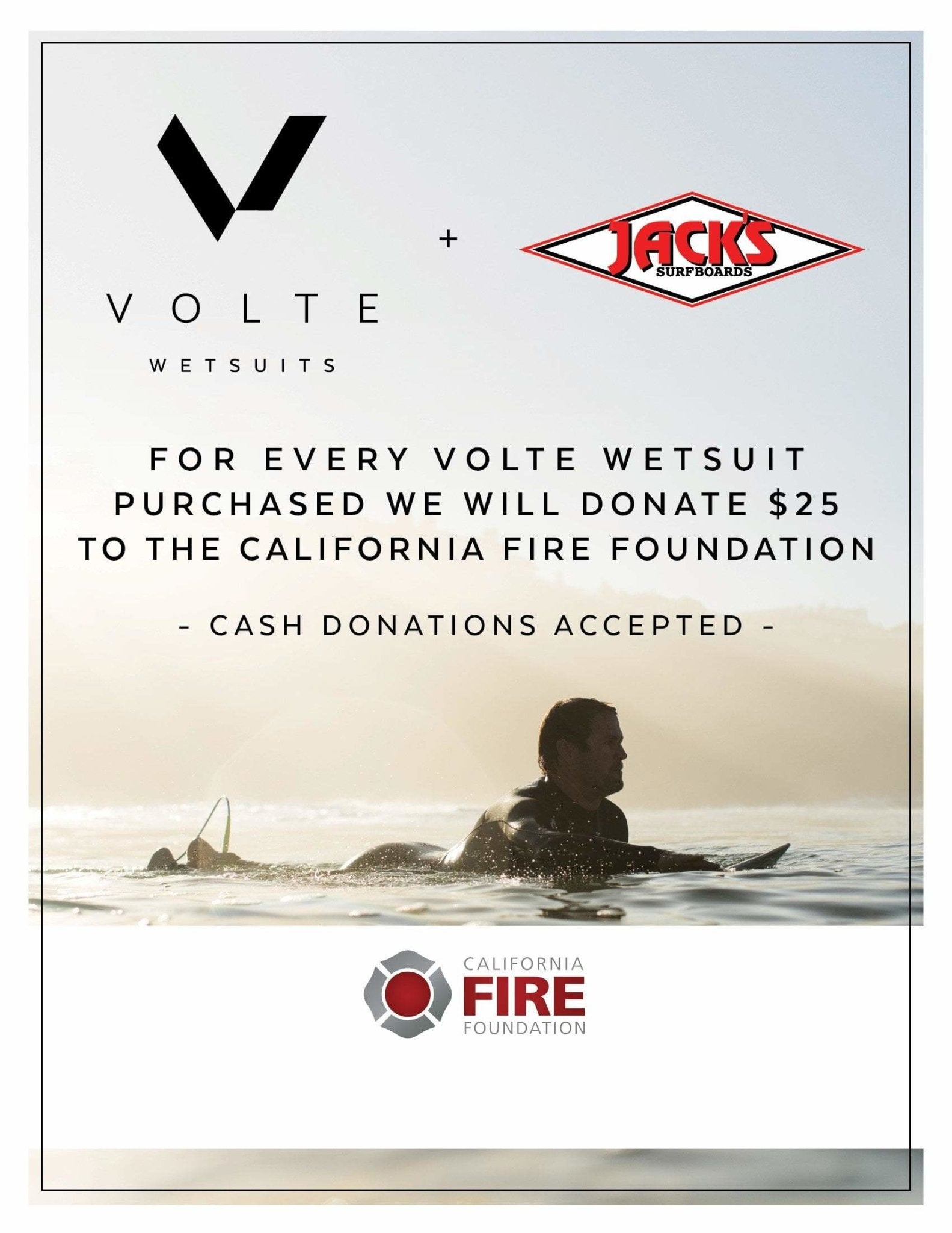 Volte Wetsuits Donation | Jack's Surfboards