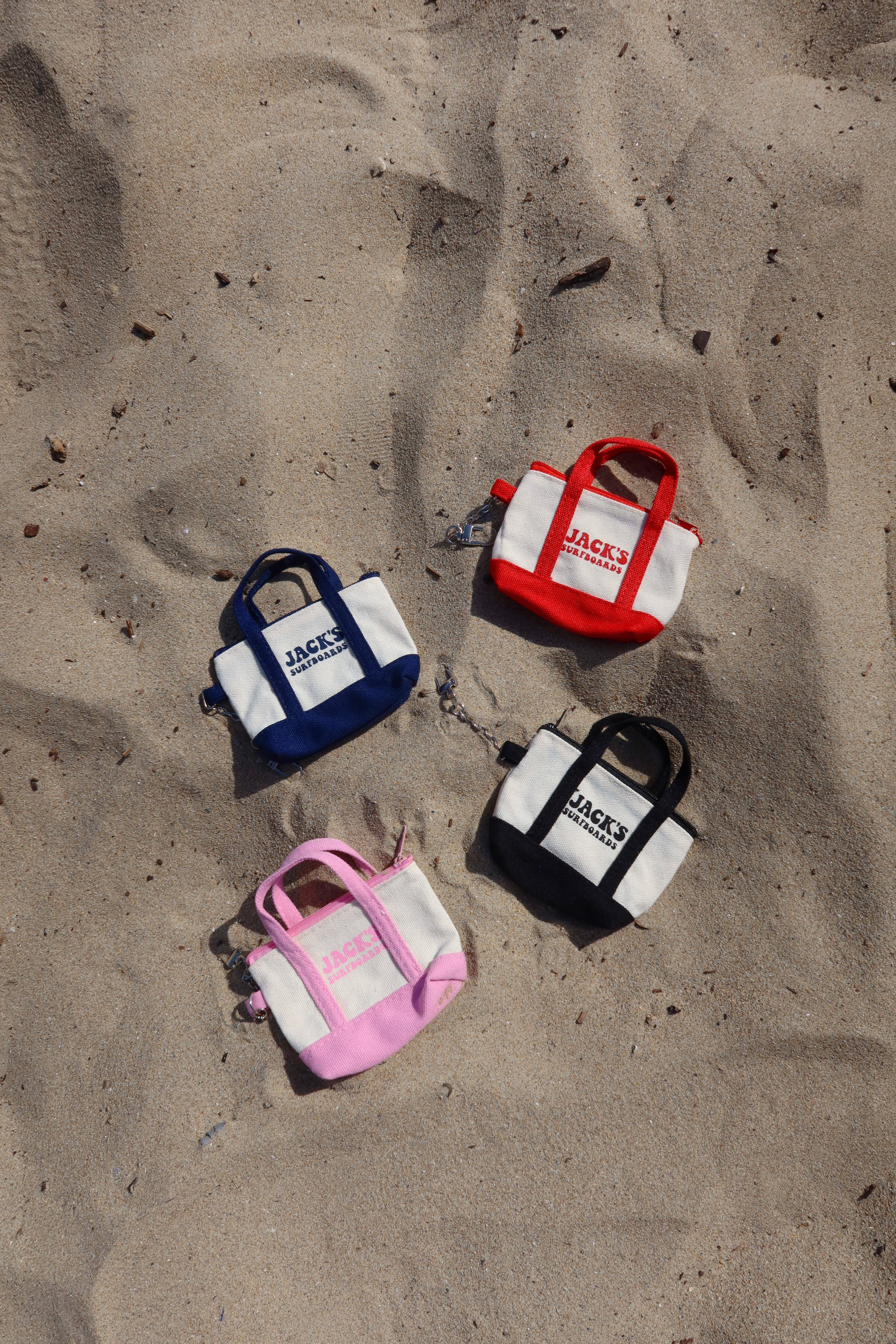 Mini Tote Bag Charm - Siblings