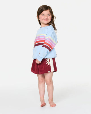 Rip Curl Girl's (1-8) Surf Revival Crew - Sky Blue