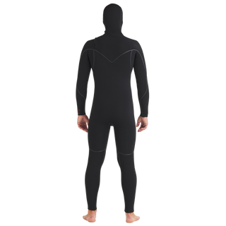 Body Glove Men's 5/4/3mm Red Cell Chest-Zip Hooded Fullsuit Wetsuit - Black