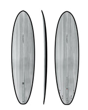 Thunderbolt MOE Thunderbolt Black Tech Mid-Length Surfboard- Gray/Carbon