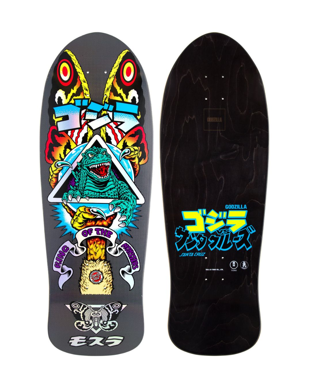 10.538in Godzilla Mothra Natas Santa Cruz Skateboard Deck