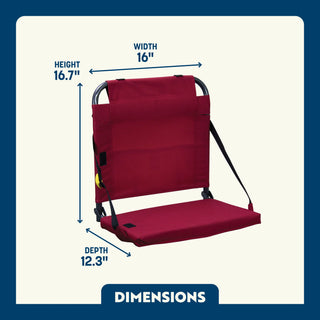 GCI Outdoor BleacherBack™ Seat - Red