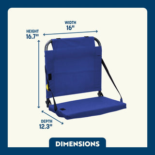 GCI Outdoor BleacherBack™ Seat - Royal Blue