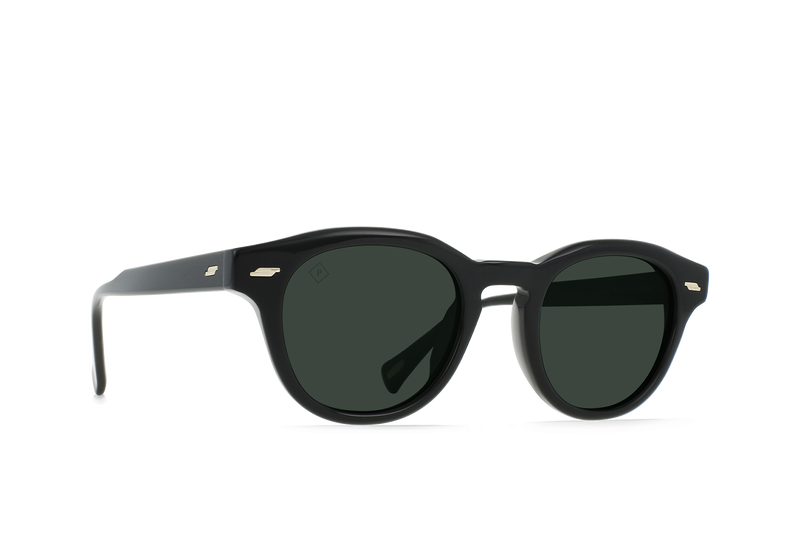 Raen Kostin Sunglasses - Recycled Black / Green Polarized