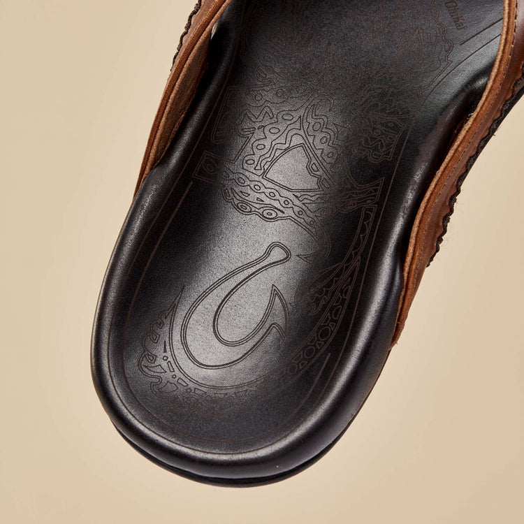 Olukai Men's Mea Ola Sandals - Tan/Dark Java