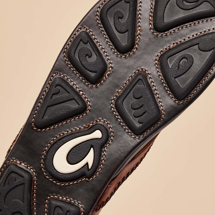 Olukai Men's Mea Ola Sandals - Tan/Dark Java