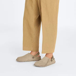 Birkenstock Lutry Premium Suede Slipper (Narrow) - Gray Taupe