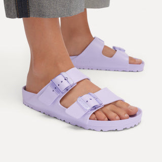 Birkenstock Women's Arizona Steal Buckle Eva Sandal - Purple Fog