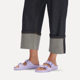 Birkenstock Women's Arizona Steal Buckle Eva Sandal - Purple Fog