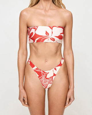 L*Space Women's Damian Bikini Bottom - Animal-Hibiscus Bloom