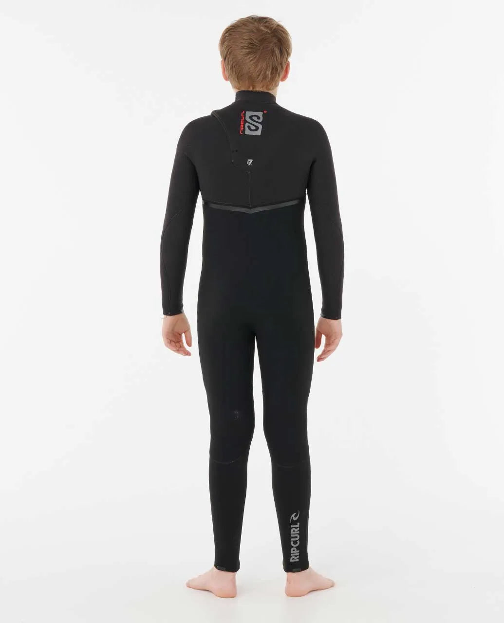Rip Curl Kids Boys Flashbomb Pro 3/2MM GB Chest Zip Fullsuit Wetsuit - Black