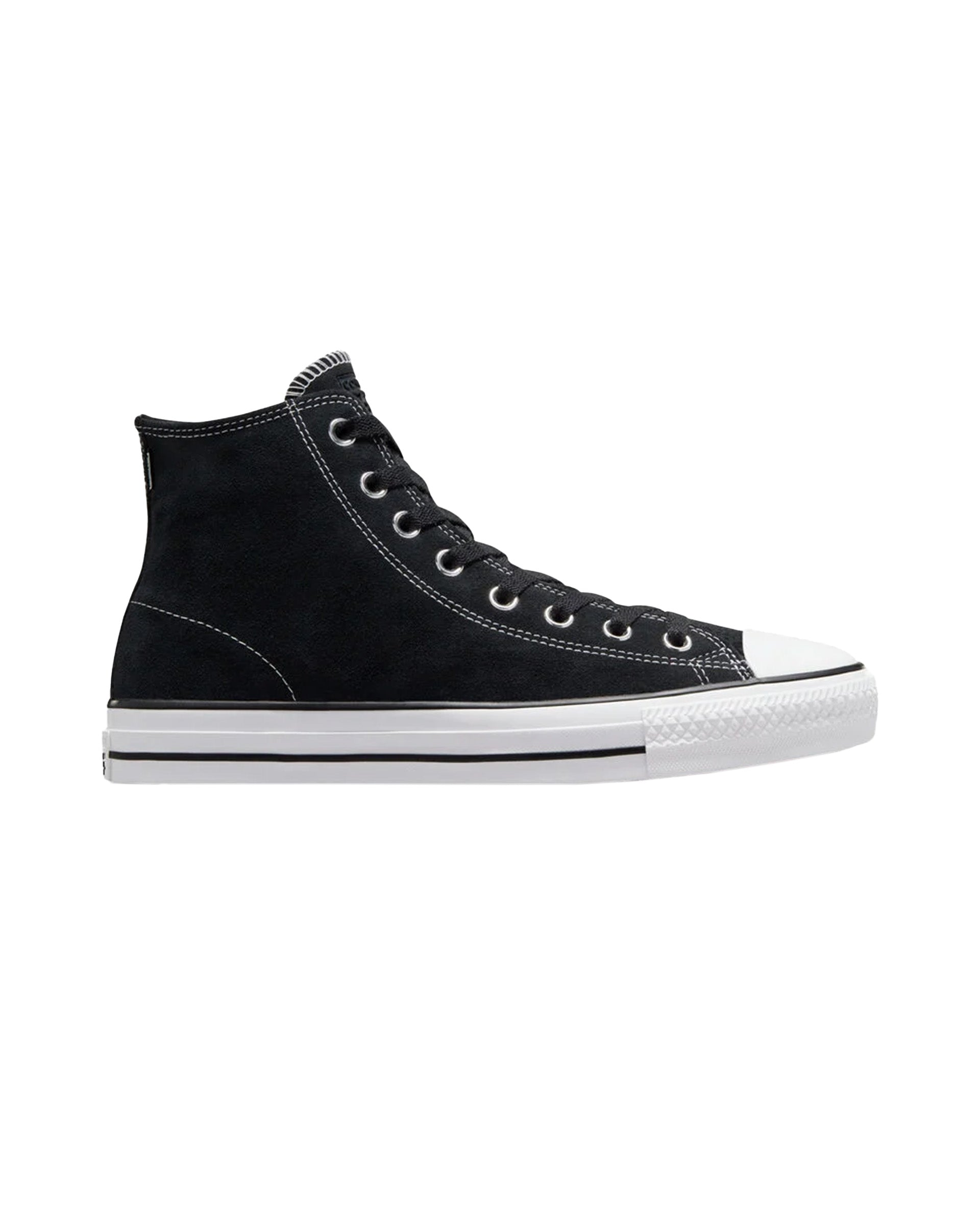 Cons CTAS Pro Hi Suede Shoe - Black/Black/White