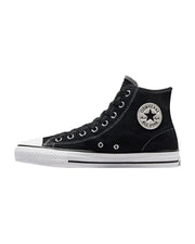 Cons CTAS Pro Hi Suede Shoe - Black/Black/White