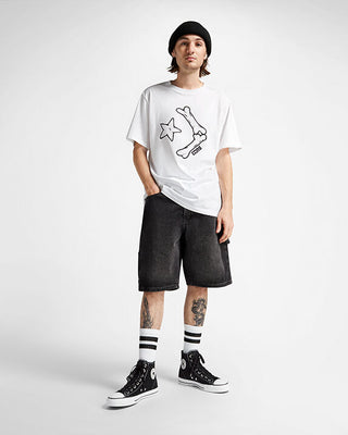 Cons CTAS Pro Hi Suede Shoe - Black/Black/White