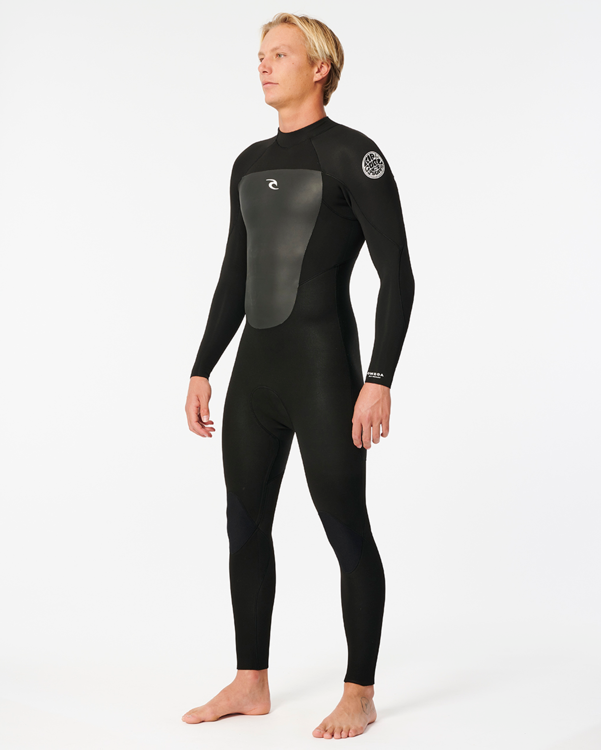 Rip Curl Men's Omega 3/2 Back Zip Fullsuit-Black