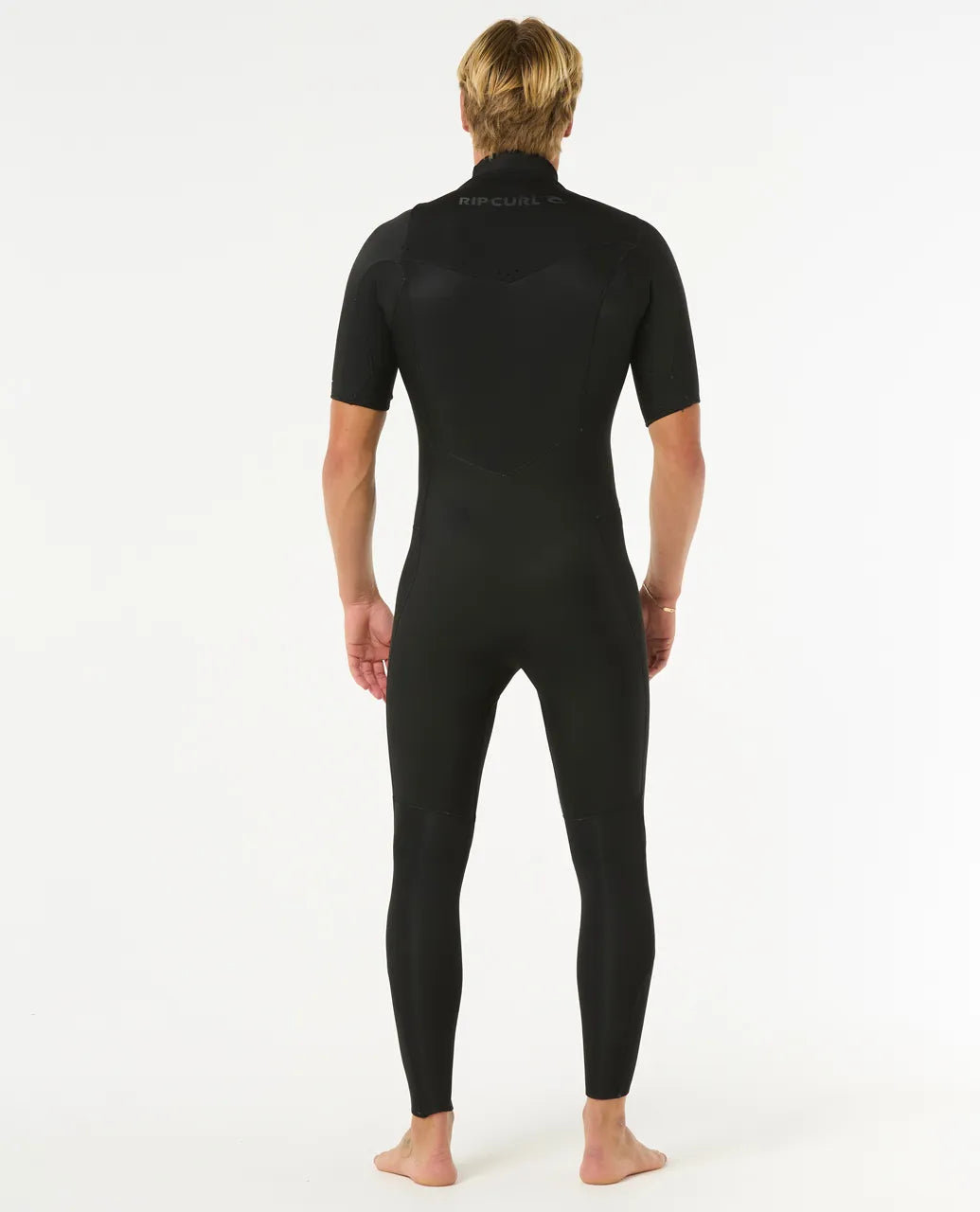 Rip Curl Men's Dawn Patrol 2/2MM Short Sleeve Chest Zip Fullsuit Wetsuit - Black