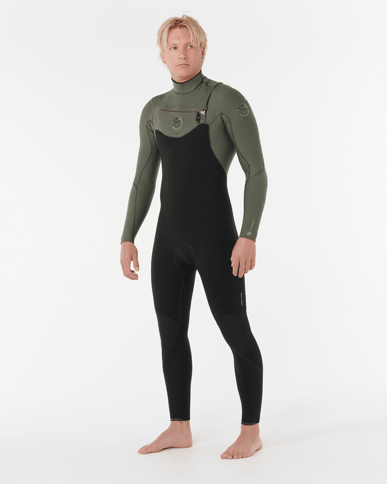 Rip Curl Flashbomb 3/2 Chest Zip Fullsuit-Deep Cactus